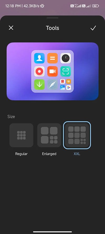 Обновлённый MIUI Launcher от Xiaomi уже включает "большие" папки